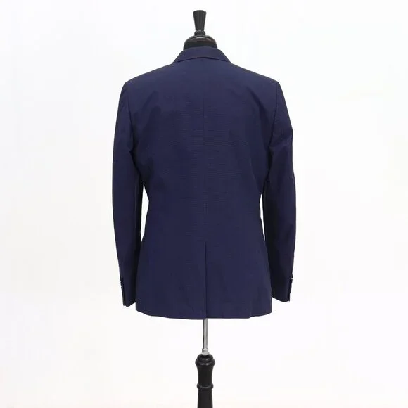 Crew Clothing Company 42R Blue HT 2-Button Sport Coat Blazer Jacket G640